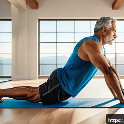 자세불량 교정운동 - A middle-aged Hispanic man performing the &ldquo;superman&rdquo; exercise in a bright, modern home gym setting, ...